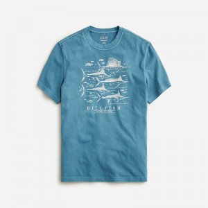 Atlantic Billfish Graph J.Crew Vintage-wash cotton graphic T-shirt | J.Crew Factory | JDVRI2051