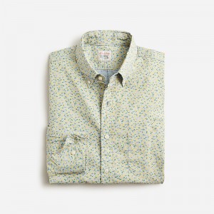 Baby Daisy Blue Yellow J.Crew Secret Wash cotton poplin shirt | J.Crew Factory | EOKAD9241