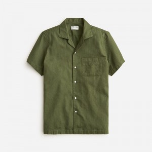 Balsam J.Crew Relaxed short-sleeve textured cotton camp-collar shirt | J.Crew Factory | PEVKU9204