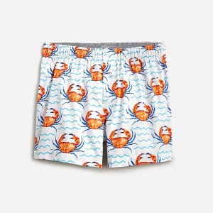 Beach Crab White Coral J.Crew Printed boxers | J.Crew Factory | FYGWZ9742