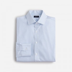 Bengal Stripe Blue Whit J.Crew Bowery performance stretch dress shirt with spread collar | J.Crew Factory | GYDAN6074