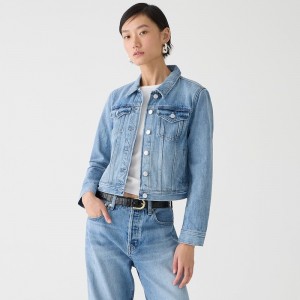 Bianca Wash J.Crew New classic denim jacket in Alicia wash | J.Crew Factory | TCXIA8710