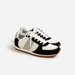 Black Ivory J.Crew trainers in metallic colorblock | J.Crew Factory | GVEUJ7904