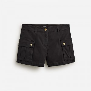 Black J.Crew 4" cargo chino short | J.Crew Factory | MTFUQ4879