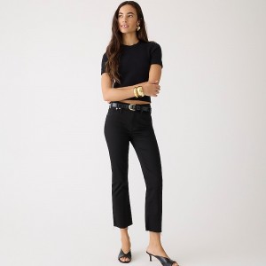 Black J.Crew 9" demi-boot crop jean | J.Crew Factory | NOZDI8301