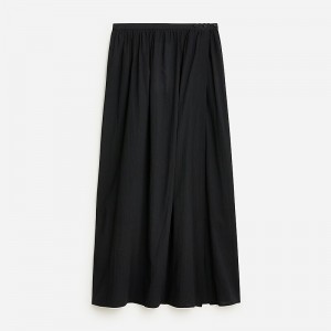 Black J.Crew Beach cotton midi skirt | J.Crew Factory | RESMX5802