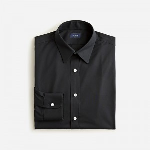 Black J.Crew Bowery wrinkle-free dress shirt with point collar | J.Crew Factory | IQSUE9810