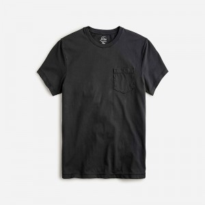 Black J.Crew Broken-in short-sleeve pocket T-shirt | J.Crew Factory | LASPU8459