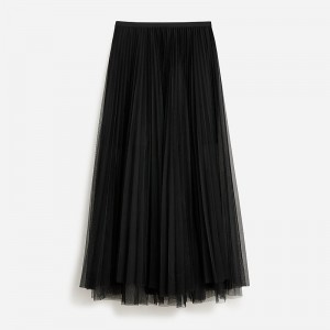 Black J.Crew Collection layered tulle skirt | J.Crew Factory | QCBFY1538