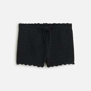 Black J.Crew Crochet mini short | J.Crew Factory | BNFTX2536