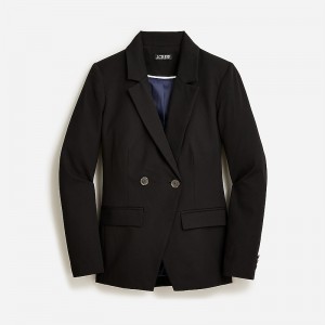 Black J.Crew Devon blazer in bi-stretch cotton blend | J.Crew Factory | EYSQG0652