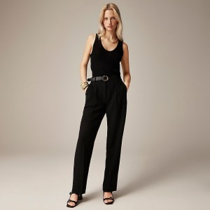 Black J.Crew Essential pant in city crepe | J.Crew Factory | RXPFV5609