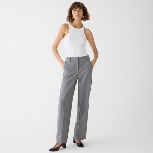 Black J.Crew Full-length Sydney wide-leg pant in four-season stretch | J.Crew Factory | DIQMB8409