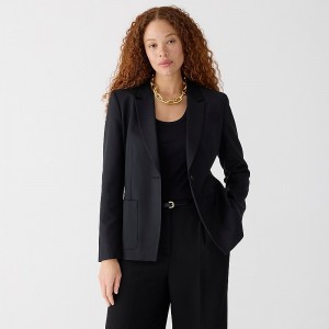 Black J.Crew Helena blazer in city twill | J.Crew Factory | KPCRN4093