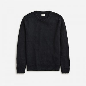 Black J.Crew Linen crewneck sweater | J.Crew Factory | HAZXQ0621