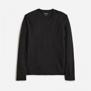 Black J.Crew Long-sleeve performance T-shirt with COOLMAX® technology | J.Crew Factory | UYXMQ3718