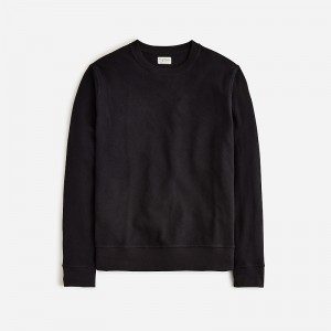 Black J.Crew Long-sleeve textured sweater-tee | J.Crew Factory | BWCLM8529