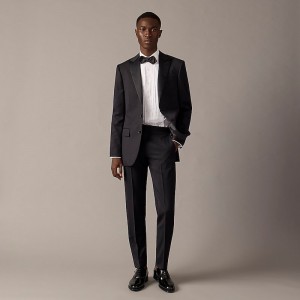 Black J.Crew Ludlow Slim-fit tuxedo jacket in Italian wool | J.Crew Factory | IFCVR0315