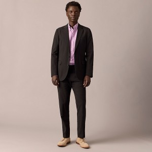 Black J.Crew Ludlow Slim-fit unstructured suit jacket in seersucker | J.Crew Factory | KZIES7265