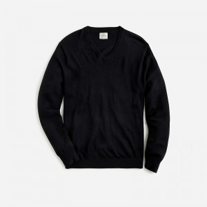 Black J.Crew Merino wool V-neck sweater | J.Crew Factory | YRKVD1327