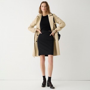 Black J.Crew No. 2 Pencil® skirt in Italian stretch wool | J.Crew Factory | SWFLQ9186