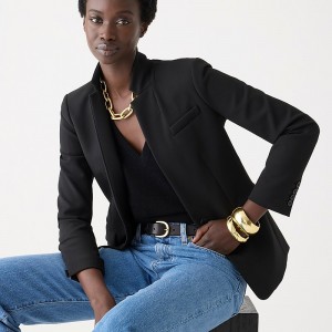 Black J.Crew Regent blazer in four-season stretch | J.Crew Factory | NJDEU7436