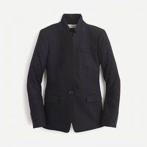 Black J.Crew Regent blazer in wool flannel | J.Crew Factory | KHXSW2194