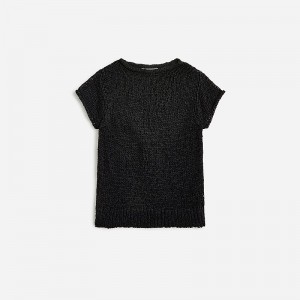 Black J.Crew Textured sweater-tee | J.Crew Factory | WPZYE7631