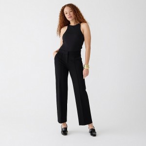 Black J.Crew Wide-leg pant in Italian ponte | J.Crew Factory | QPZIU3048