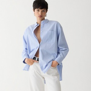 Blue Eoe J.Crew Étienne oversized shirt | J.Crew Factory | LABGH9718