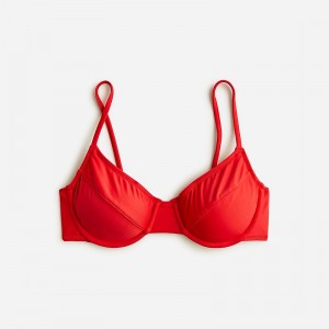 Bright Cerise J.Crew 1993 underwire bikini top | J.Crew Factory | QLRVD9103