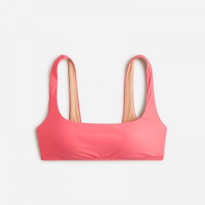 Brilliant Papaya J.Crew Squareneck bikini top | J.Crew Factory | ICWAH1350