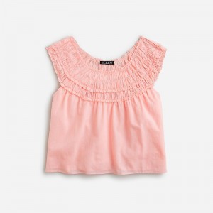 Brilliant Peony J.Crew Rosalie top in cotton voile | J.Crew Factory | VGADC8594