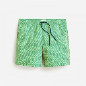 Brook Green Yellow J.Crew 6" stretch swim trunk with ECONYL® nylon | J.Crew Factory | ZGBIJ0642