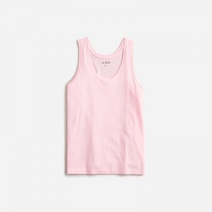 Bubblegum J.Crew Pima cotton scoopneck tank top | J.Crew Factory | WPYXR9024