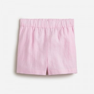 Bubblegum J.Crew Tropez short in linen | J.Crew Factory | YDQHV3184