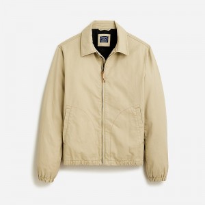 Burnished Khaki J.Crew Harrington jacket in cotton twill | J.Crew Factory | RAVOF8563