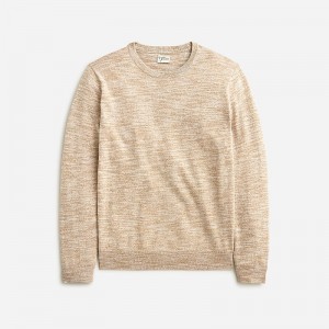 Burnished Wheat J.Crew Cotton-blend crewneck sweater | J.Crew Factory | MJXGV0853