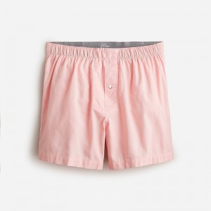 Butter Pink J.Crew Boxer shorts in Broken-in organic cotton oxford | J.Crew Factory | DLEIV3912