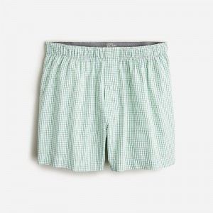 Cedric White Green J.Crew Patterned boxers | J.Crew Factory | EXUMT4205