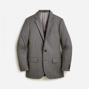 Charcoal J.Crew Ludlow Slim-fit suit jacket with double vent in Italian wool | J.Crew Factory | NTXOS6970