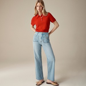 Clear Skies Wash J.Crew Sailor slim wide-leg jean | J.Crew Factory | SVMDI5042