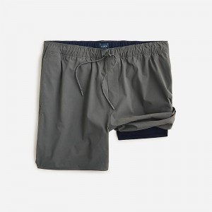 Coal Grey J.Crew 6'' lined tech dock short | J.Crew Factory | YHDPA6310