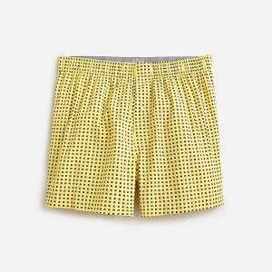 Cube Geo Yellow Blue J.Crew Printed boxers | J.Crew Factory | IJTBZ8741