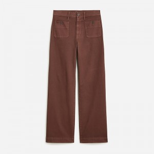 Dark Bark J.Crew Sailor slim wide-leg chino pant | J.Crew Factory | ECTVZ5012