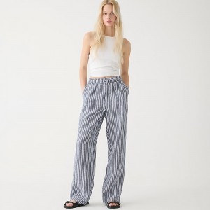 Dark Evening J.Crew Soleil pant in linen | J.Crew Factory | PKLTU3140