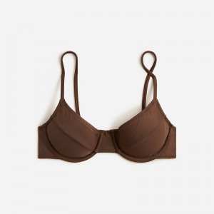 Dark Fudge J.Crew 1993 underwire bikini top | J.Crew Factory | QKCUS4960