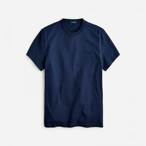 Dark Navy J.Crew Relaxed premium-weight cotton no-pocket T-shirt | J.Crew Factory | DLBXQ8250