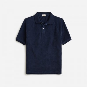 Darkest Indigo J.Crew Terry cloth polo shirt | J.Crew Factory | XKTIL1234