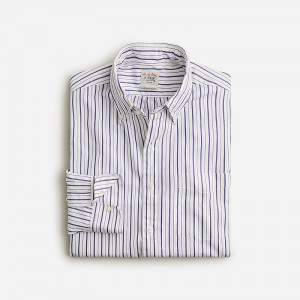 Davis Stripe Purple Whi J.Crew Secret Wash cotton poplin shirt | J.Crew Factory | XLDSI4157